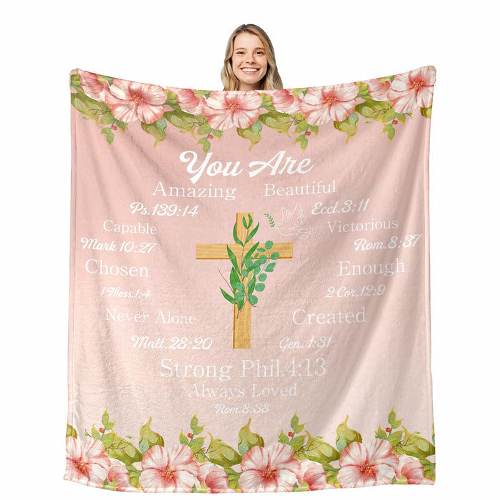 Christian Religious Blanket Baptism Confirmation First Communion 50x60 by Deal US