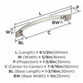 Amerock Candler Satin Nickel Cabinet Pull 7-9/16in Center-to-Center BP29350G10 by Deal US