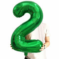SINBEE 40 Inch Dark Green Number 2 Mylar Foil Balloon Party Decoration by Deal US