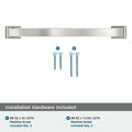 Amerock Candler Satin Nickel Cabinet Pull 7-9/16in Center-to-Center BP29350G10 by Deal US