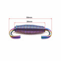 uxcell 2pcs Stainless Steel Colorful Motorcycle Exhaust Pipe Spring with Hook by Deal US