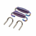 uxcell 2pcs Stainless Steel Colorful Motorcycle Exhaust Pipe Spring with Hook by Deal US