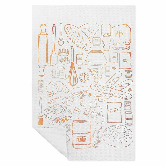 XUNLURY Baking Kitchen Towels Tea Towels Color-04 16x24 Inch by Deal US