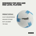 Capelli Sport Tribeca Strike Team Soccer Ball Size 3 Blue/Turquoise by Deal US