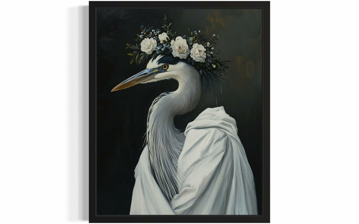 aj decor Blue Heron Wall Art Print Poster 8x10 inches Blue Heron Unframed by Deal US