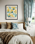 HomeArtPrint Nebraska Flower Market Art Print 8x10 Botanical Poster by Deal US