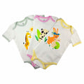 HippoHugs Organic Cotton Baby Sleeveless Footless Romper Yellow Bunny Size 3-6M by Deal US