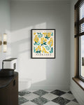 HomeArtPrint Nebraska Flower Market Art Print 8x10 Botanical Poster by Deal US