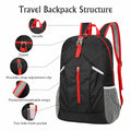 AMO NENES Lightweight Foldable Waterproof Hiking Backpack Black 25-30L by Deal US