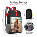 AMO NENES Lightweight Foldable Waterproof Hiking Backpack Black 25-30L by Deal US