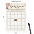 OUDIEA Baby Shower Bingo Cards Teddy Bear Hot Air Balloon 5x7 30 Count by Deal US