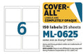 MACO Laser/Ink Jet White Cover-All Shipping Labels 3.33x4in 150 Pack by Deal US