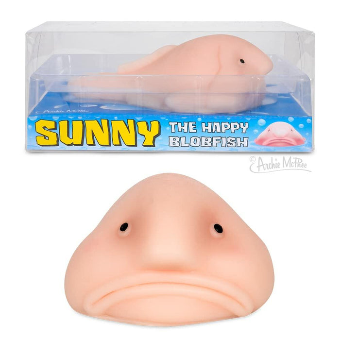 Accoutrements Sunny The Blobfish Squishy Novelty Toy Multi-colored Cotton by Deal US