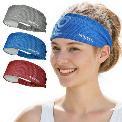 Sukeen Workout Headbands for Women Non Slip Sweat Bands 3 Pack Sports by Deal US