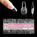 PrettyYo Short Almond Gel Nail Tips 240Pcs Clear 12 Sizes Full Cover by Deal US