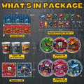 [Like New] VIZOZEN Truck Birthday Party Supplies Tablecloth Banner Plates Napkins Cups by Deal US