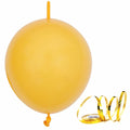 Mccalwell Lemon Yellow 10 Inch Latex Balloons 70pcs with 32ft Ribbon by Deal US