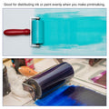 PATIKIL 4in Rubber Roller Brayer 2pcs Anti Skid Hard Black by Deal US