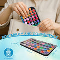 48 Color Solid Watercolor Paint Set with 3 Brushes for Kids & Artists by Deal US