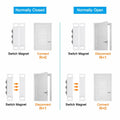 PATIKIL Magnetic Reed Switch Wired Surface-Mounted Door Window Contact White by Deal US