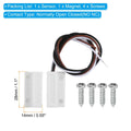 PATIKIL Magnetic Reed Switch Wired Surface-Mounted Door Window Contact White by Deal US