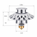 AUPHTIR Universal Bathroom Sink Stopper Pop Up Drain Plug 1.06-1.80'' Silver by Deal US
