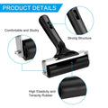 PATIKIL 4in Rubber Roller Brayer 2pcs Anti Skid Hard Black by Deal US