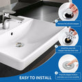 AUPHTIR Universal Bathroom Sink Stopper Pop Up Drain Plug 1.06-1.80'' Silver by Deal US