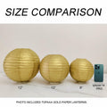 MONBASA 12 Inch Blue Japanese Paper Lantern Lamp Set of 5 by Deal US