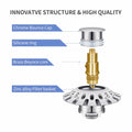 AUPHTIR Universal Bathroom Sink Stopper Pop Up Drain Plug 1.06-1.80'' Silver by Deal US