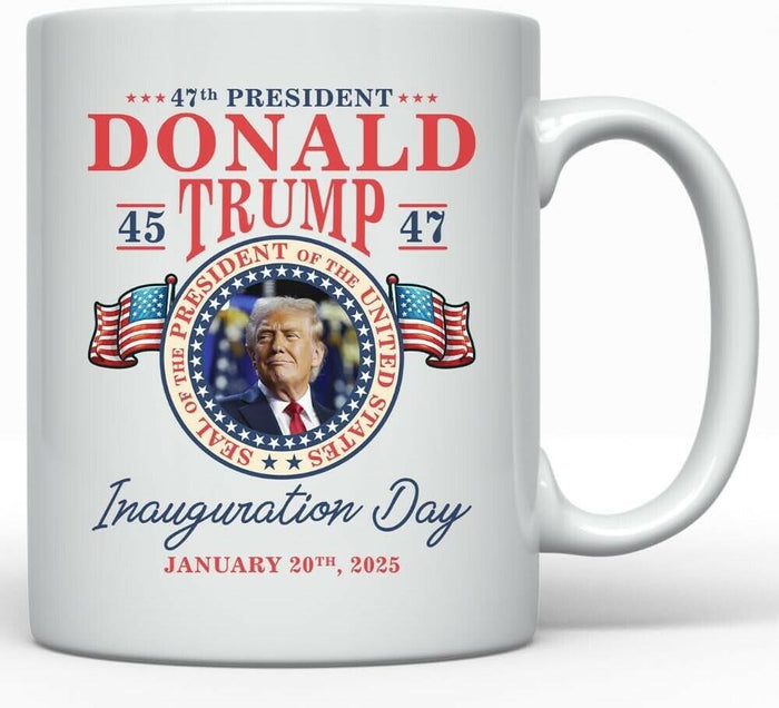 Trump Inauguration Day 11oz Ceramic Mug Patriotic MAGA Republican Gift by Deal US