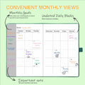 YOJO 2025 Undated A5 Weekly Planner with Goal & Habit Tracker Green by Deal US