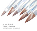 cutegodess Nail Art Brush 6PCS Nylon Wood Handle Acrylic Manicure Bronze by Deal US