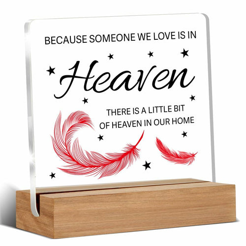 WEZADUK Memorial Acrylic Decorative Sign Multicolor Religious Contemporary by Deal US