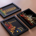 MIASTAR Scratch Art Paper Rainbow Night View Building Series 7.9x5.5 12 Sheets by Deal US