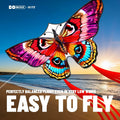 DoinFly Butterflys Kids Kite Easy Fly w/ 328ft Line & Winder Red 1 Pack by Deal US