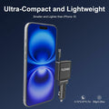 Flexino Ultra-Slim 3-Port USB C Car Charger Black 2 Pack for iPhone Galaxy Pixel by Deal US