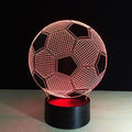 Ticent Soccer 3D Illusion Night Light 7 Color Touch Switch Plastic 5V by Deal US