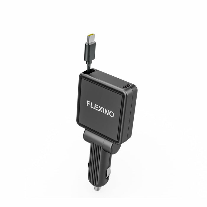 Flexino Ultra-Slim 3-Port USB C Car Charger Black 2 Pack for iPhone Galaxy Pixel by Deal US