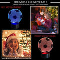 Ticent Soccer 3D Illusion Night Light 7 Color Touch Switch Plastic 5V by Deal US