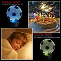 Ticent Soccer 3D Illusion Night Light 7 Color Touch Switch Plastic 5V by Deal US