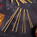 YIVCKOM Bamboo Toaster Tongs 8 Inch Natural Colour Wooden Kitchen Utensil by Deal US