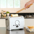 YIVCKOM Bamboo Toaster Tongs 8 Inch Natural Colour Wooden Kitchen Utensil by Deal US