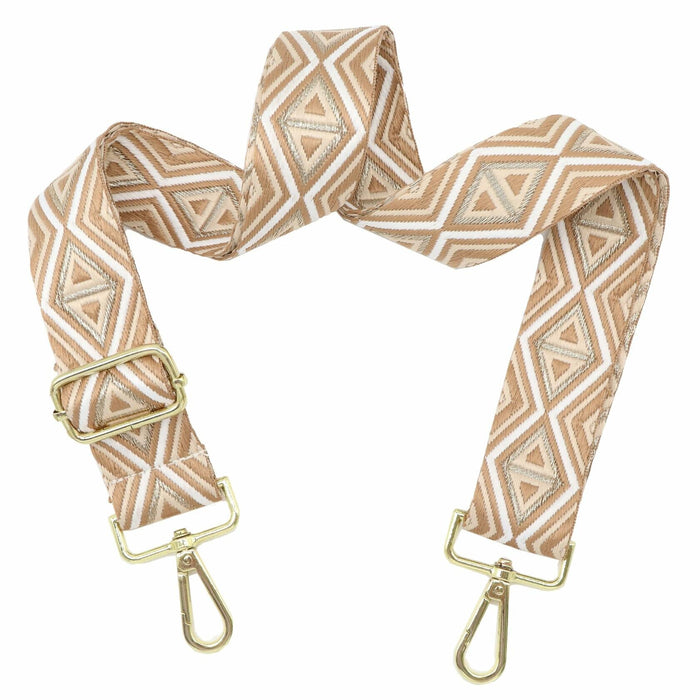 LoZoDo Adjustable Wide Crossbody Purse Strap Gold Hardware 52in Size 52in by Deal US