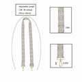 LoZoDo Adjustable Wide Crossbody Purse Strap Gold Hardware 52in Size 52in by Deal US