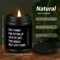 Encoink Funny Fathers Day Lavender Scented Soy Wax Candle 7oz by Deal US