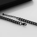 Huiuy Engraved DAD Stainless Steel Link Bracelet Black 9 Inch by Deal US