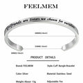 FEELMEM Friendship Cuff Bangle Bracelet Girlfriends Sister Silver by Deal US