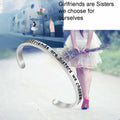 FEELMEM Friendship Cuff Bangle Bracelet Girlfriends Sister Silver by Deal US