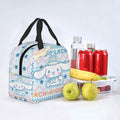 Tamkuaph Insulated Lunch Bag Blue Polyester 8x5.11in Reusable Picnic Travel by Deal US